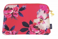 Bloom Floral Print Medium Zip Pouch By Joules